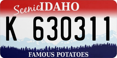 ID license plate K630311