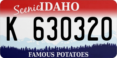 ID license plate K630320