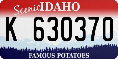 ID license plate K630370
