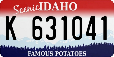 ID license plate K631041