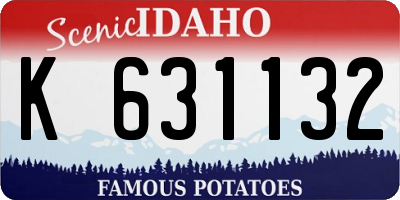 ID license plate K631132