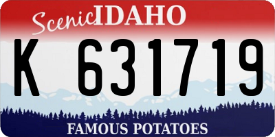 ID license plate K631719