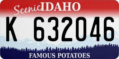 ID license plate K632046