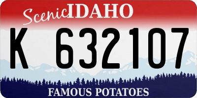 ID license plate K632107