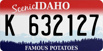 ID license plate K632127