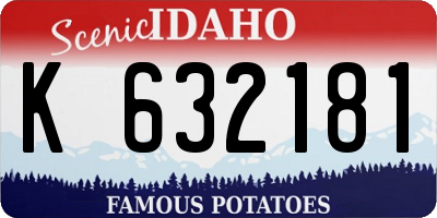 ID license plate K632181