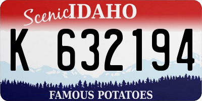 ID license plate K632194