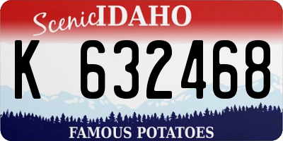 ID license plate K632468