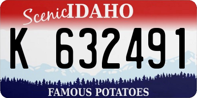 ID license plate K632491