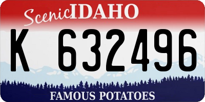 ID license plate K632496