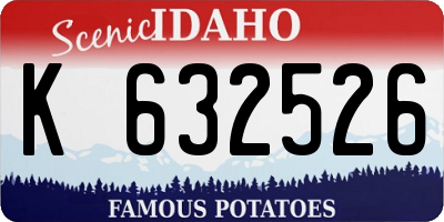 ID license plate K632526