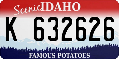 ID license plate K632626