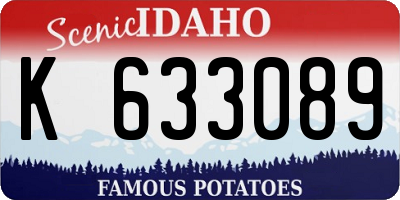 ID license plate K633089