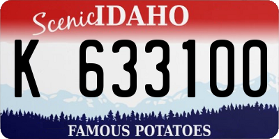ID license plate K633100
