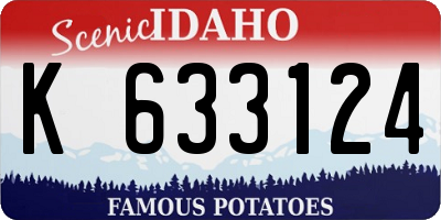 ID license plate K633124