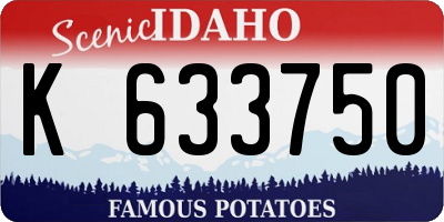 ID license plate K633750