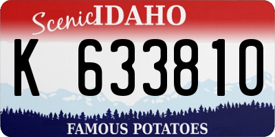 ID license plate K633810