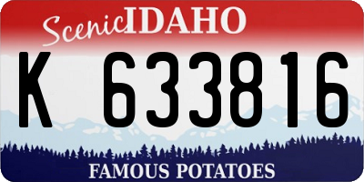 ID license plate K633816