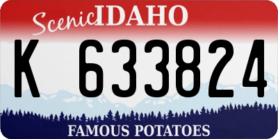 ID license plate K633824