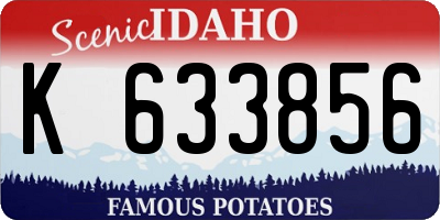 ID license plate K633856