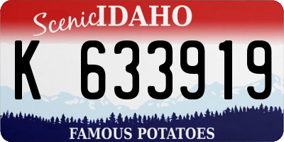 ID license plate K633919