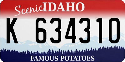 ID license plate K634310