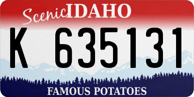 ID license plate K635131