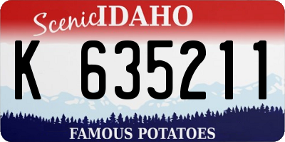 ID license plate K635211