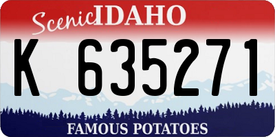 ID license plate K635271