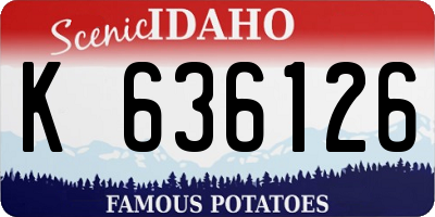 ID license plate K636126