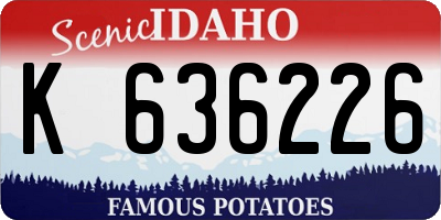 ID license plate K636226