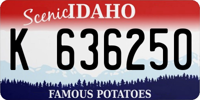 ID license plate K636250