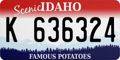 ID license plate K636324