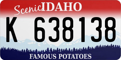 ID license plate K638138