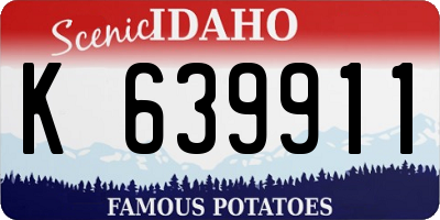 ID license plate K639911