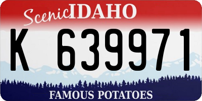 ID license plate K639971
