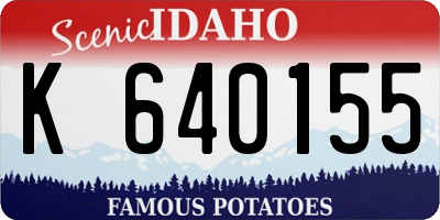 ID license plate K640155