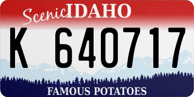 ID license plate K640717