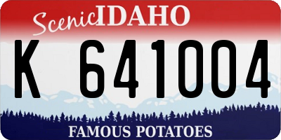 ID license plate K641004