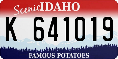 ID license plate K641019