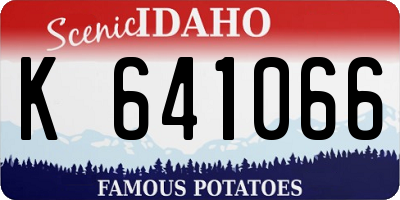ID license plate K641066
