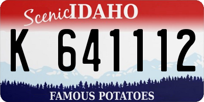 ID license plate K641112