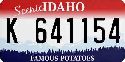 ID license plate K641154