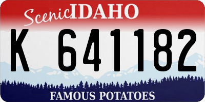 ID license plate K641182