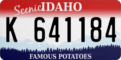 ID license plate K641184