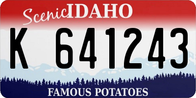 ID license plate K641243