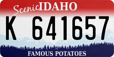 ID license plate K641657