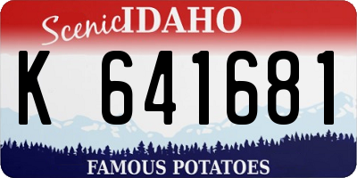 ID license plate K641681