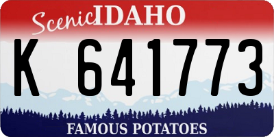 ID license plate K641773