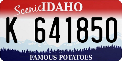 ID license plate K641850